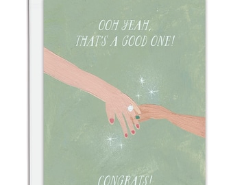 Good Bling- Engagement / Bridal Shower Blank Greeting Card