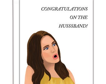 Real Housewives Salt Lake Meredith Marks "Dis-Engaged" Engagement/Wedding Blank Greeting Card