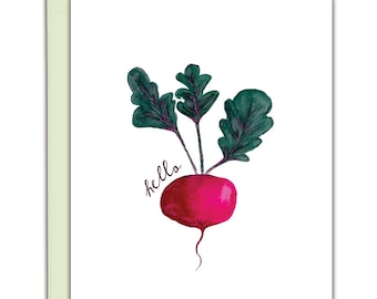 Ruby Radish Blank Everyday Greeting/Notecard