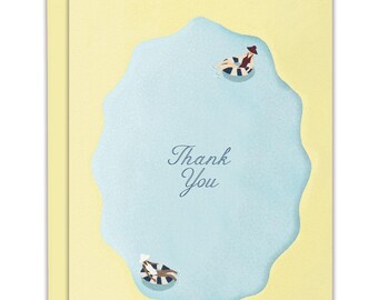 Malibu Thank You- Blank Summer Pool Greeting Card