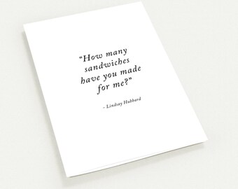 Summer House Lindsay Hubbard Funny Quote Blank Greeting Card