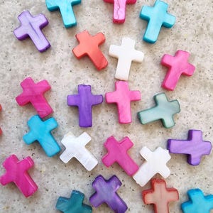 10 pcs Shell Cross Beads (14×11 mm) – Natural Shell Charms for Jewelry Making, DIY Crafting, and Accessories