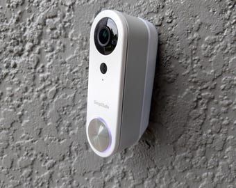 SimpliSafe deurbel camerawig muurbeugel. Meerdere hoeken beschikbaar. Boren is niet nodig. 3D-geprint.