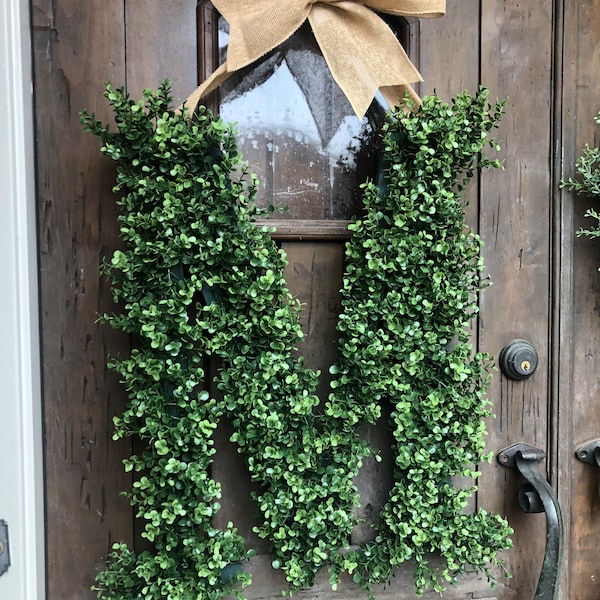 24 inch Boxwood Letter Wreaths