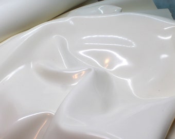 Fashion Grade WHITE Sheet Latex, .40mm gauge, Sold by the Yard, Great for Fashion, Cosplay, or Crafting!