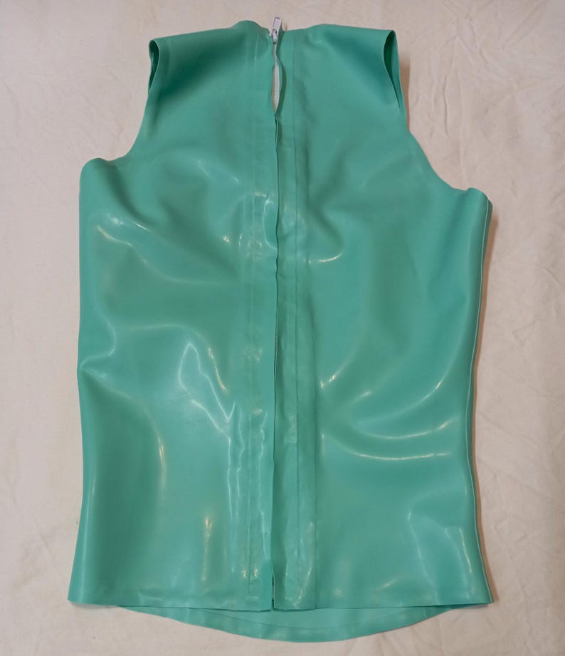 Fitted Latex V-Neck Top: Made-to-Order Cosplay Costume image 3