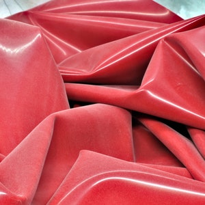 Fashion Grade RED Sheet Latex, .40mm gauge, Sold by the Yard, Great for Fashion, Cosplay, or Crafting!
