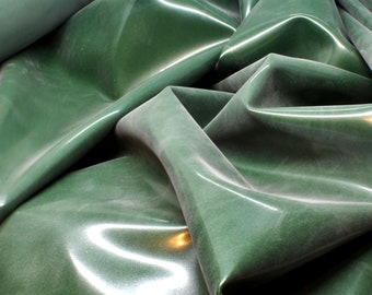 Fashion Grade METALLIC GREEN Sheet Latex, .40mm gauge, Sold by the Yard, Great for Fashion, Cosplay, and Crafting!