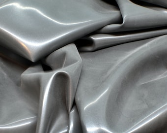 Fashion Grade METALLIC SILVER Sheet Latex, .40mm gauge, Sold by the Yard, Great for Fashion, Cosplay, or Crafting!