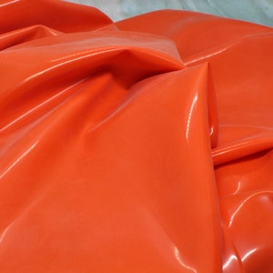 Orange Fashion Latex Sheet (.40mm Gauge) - Sold by the Yard