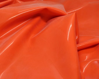 Fashion Grade ORANGE Sheet Latex, .40mm gauge, Sold by the Yard, Great for Fashion, Cosplay, or Crafting!