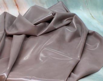 Fashion Grade METALLIC PLATINUM Sheet Latex, 0.25 mm gauge thick (thin gauge)