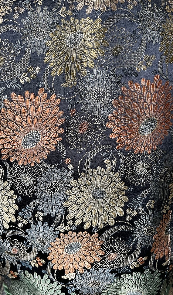 Early 40's Exquisite Chinese Silk Mum Jacquard Lo… - image 6