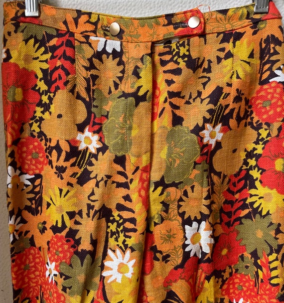 70s Flower Power 3pc. Mod Hippy Cotton Floral Dai… - image 5