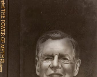 Handgemaltes Portrait von Joseph Campbell über The Power of Myth – Einzigartige Literaturkunst