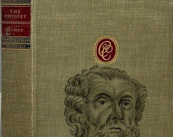 Hand-Painted Portrait of Homer on The Odyssey