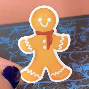 Gingerbread man sticker