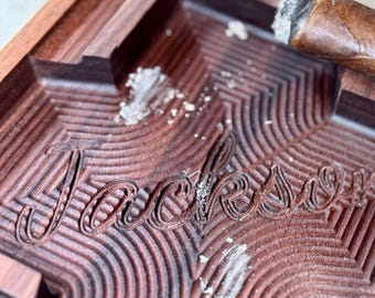 Custom Ashtray, Personalized Ashtray, Personalized Gift, Custom Gift, Cigar Ashtray, Ashtray, Cigar and Whiskey, Cigar Whiskey Ashtray