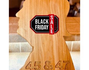 Trump Charcuterie Board: Handmade Walnut, Oak & Maple Cheese Tray