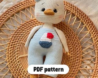 Adorable Amigurumi Duck Crochet Pattern PDF | Step-by-Step Digital Tutorial for Cute Plush Toy | Multilingual Pattern