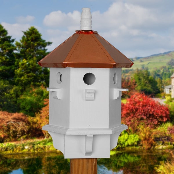 Goldfinch Birdhouse, Finch Houses, Copper Bird Houses, Painted Bird House, Birdhouses, Yellow Finches, Gardening Gifts for Mother
