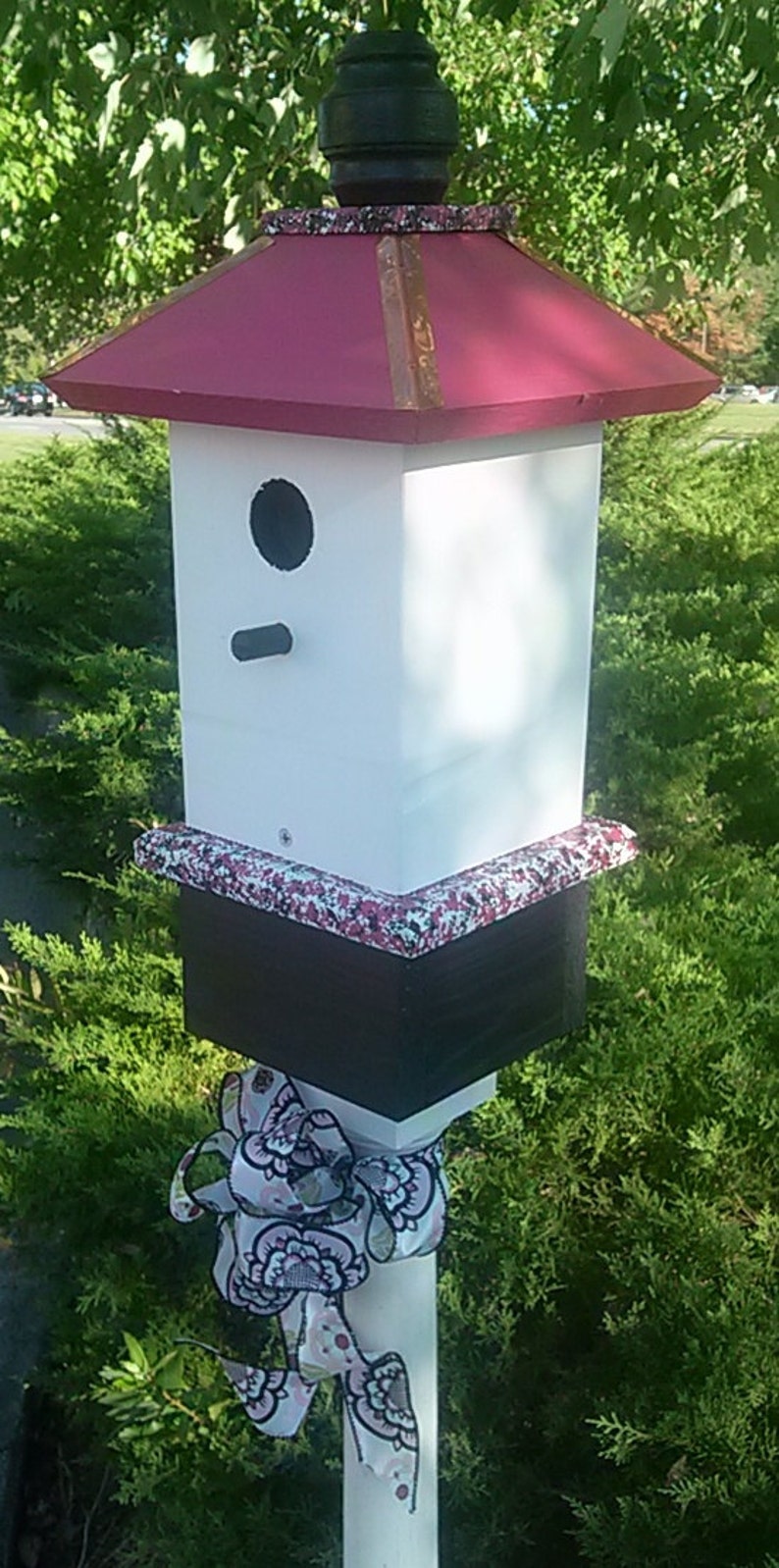 Painted Bird House, Bluebird Houses, Whimsical Birdhouses image 4