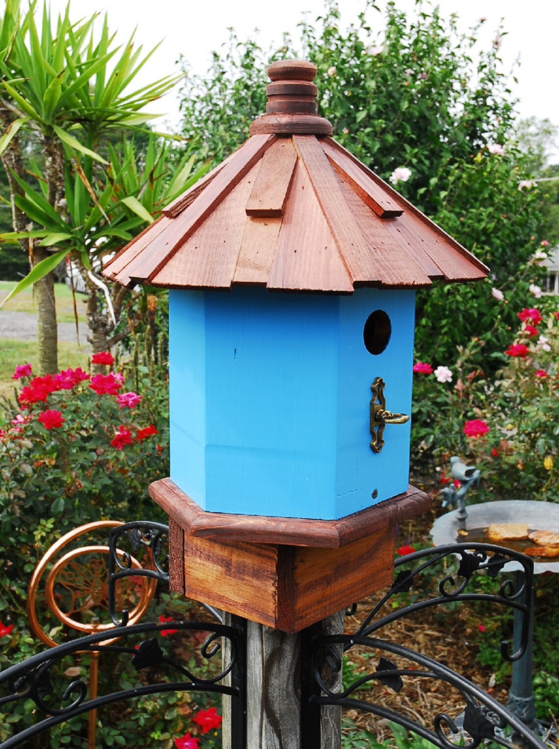 Bluebird House. Cottage Bird House Wooden Birdhouses Garden Etsy