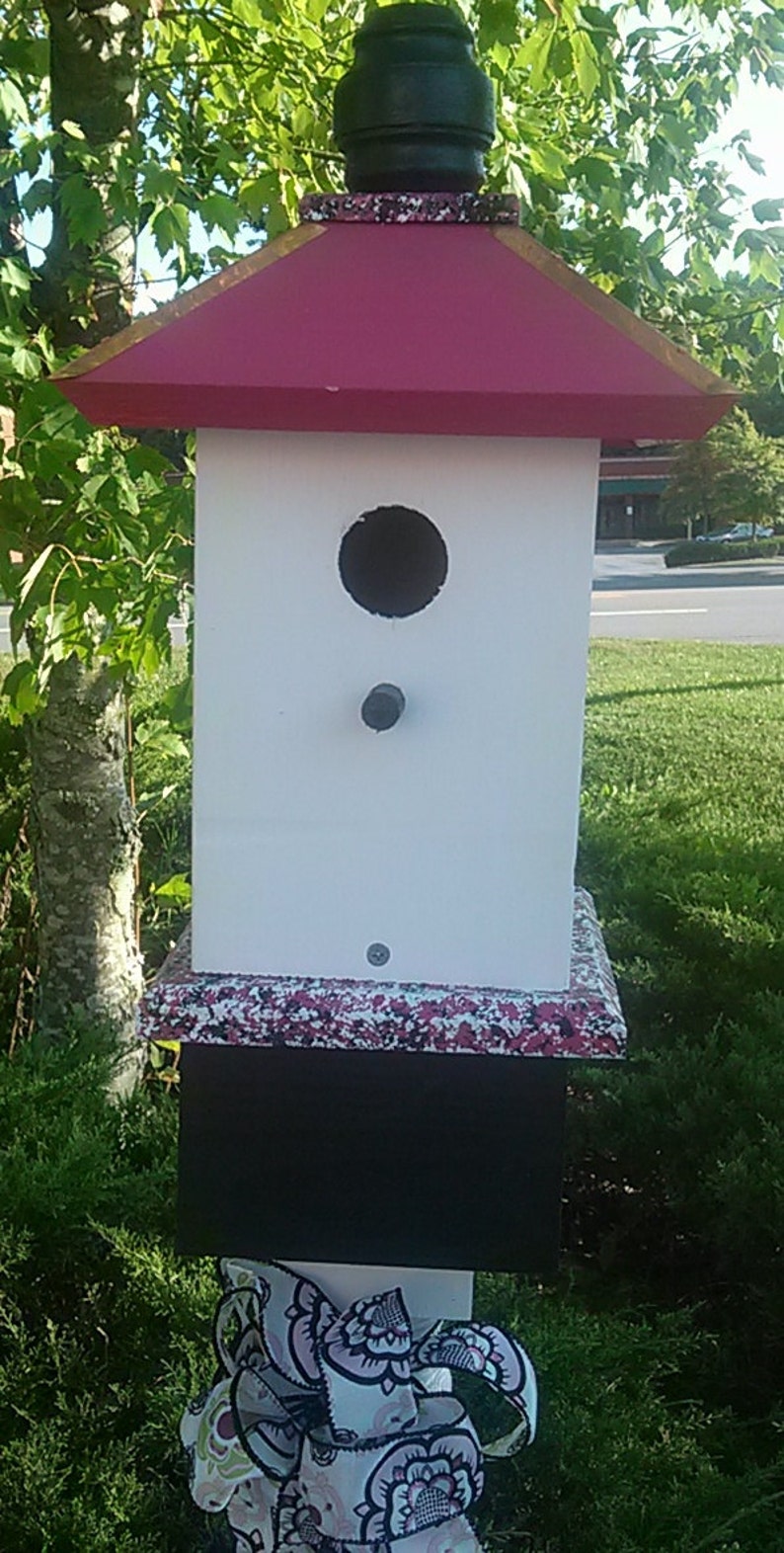 Painted Bird House, Bluebird Houses, Whimsical Birdhouses image 3