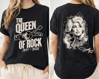 Queen Of The Rock Dolly Parton Shirt: Retro Country Music Country Legend Tee