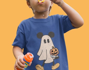Disney Mickey Minnie Ghost Shirts, Halloween Couple Tee