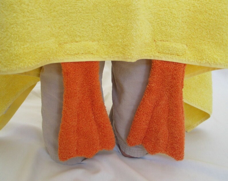 Yellow Duck / Chick Hooded Bath Towel for Infant Toddler or Etsy