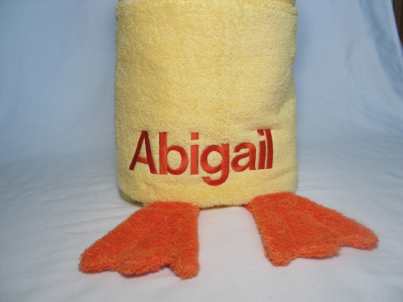Yellow Duck Chick Hooded Bath Towel for Infant Toddler or Etsy