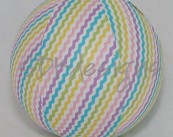 Balloon Ball - Pastel Rainbow Ric Rack Chevron - Great Birthday Gift or Baby Shower decor