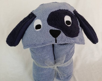 Puppy Dog Hooded Towel - Great Gift for Christmas, Birthday or Baby shower - perfect for Infant / Toddler / or Child
