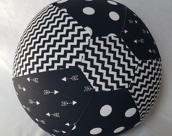 Fabric Balloon Ball Cover - TOY - Black and White prints - Great Birthday Decor or Baby Shower Gift