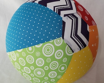 Balloon Ball - Patchwork Prints Rainbow - Perfect Birthday gift - as seen with Michelle Obama on Parenting.com