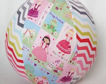 Fabric Balloon Ball TOY - Pink Princess & her FairyTale Castle