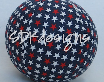 Balloon Ball - Red White and Blue Stars fabric - great kids TOY as seen with Michelle Obama on Parenting.com