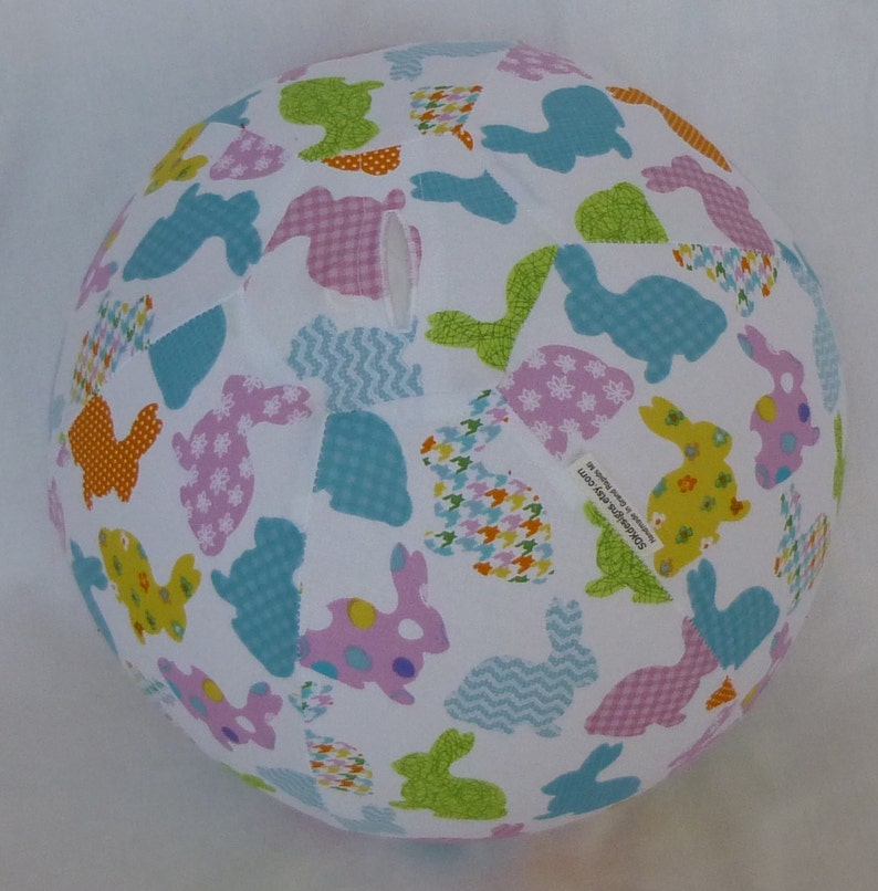 EASTER bunny Balloon Ball Great Toy to add to the Kids Basket ready to ship image 3