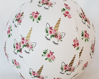 Fabric Balloon Ball Cover - TOY - Magical Unicorn Flowers