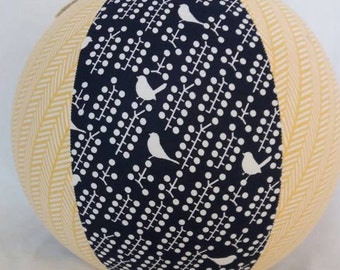 Balloon Ball - Cheep Cheep Birds on a wire - trendy navy and yellow SALE