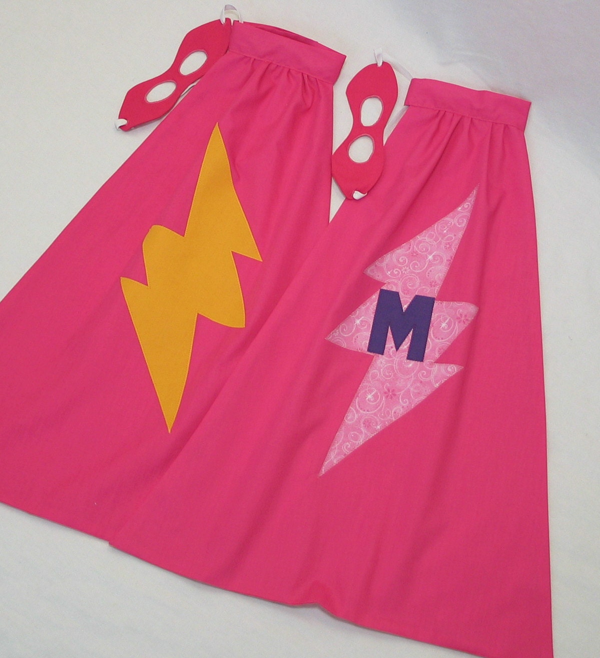 Personalized Superhero Cape for Girls - Purple and Pink Satin Cape for Kids Ages 3-5