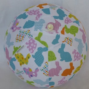 EASTER bunny Balloon Ball Great Toy to add to the Kids Basket ready to ship image 2