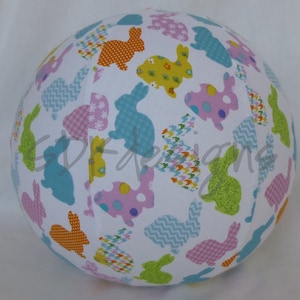 EASTER bunny Balloon Ball Great Toy to add to the Kids Basket ready to ship image 1