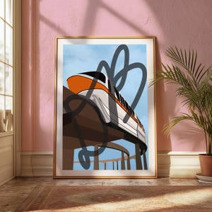 Monorail Orange - MY RIDE'S HERE Digital Download 8x10 Print