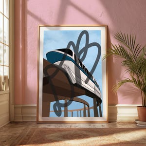 Monorail Blue - MY RIDE'S HERE Digital Download 8x10 Print