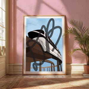 Monorail Black - MY RIDE'S HERE Digital Download 8x10 Print