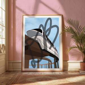 Monorail Silver - MY RIDE'S HERE Digital Download 8x10 Print