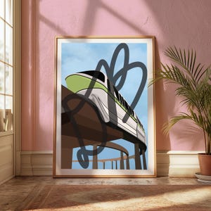 Monorail Lime - MY RIDE'S HERE Digital Download 8x10 Print