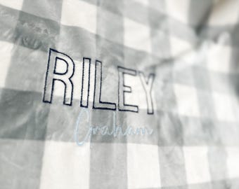 Custom Minky Baby Blanket